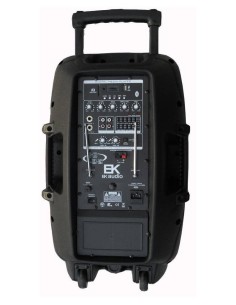 Ek. Autoamplificado 12". Con bateria. 2 micros. 2