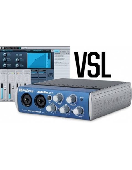 Tarjeta sonido Audio Presonus Audiobox 22vsl 2x2 Usb