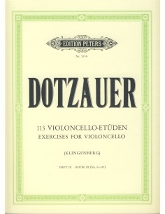 Cello. Dotzauer 113 Exercises Vol. 3 (Nos. 63-85)