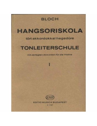 Violin- Bloch- Estudios escalas Op.5 Vol.1