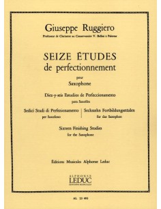 Saxo- Ruggiero 16 etudes Perfectionnement
