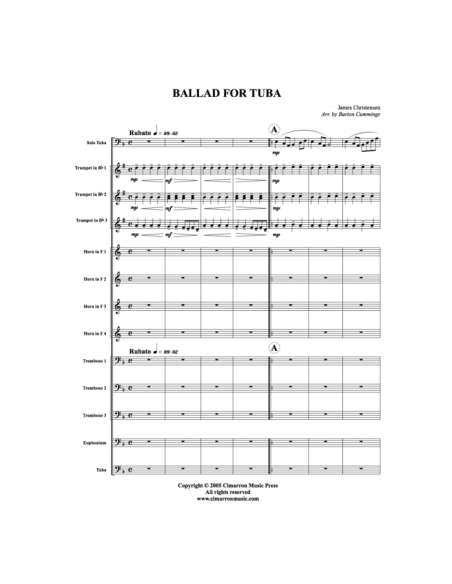 Tuba- Christensen - BALLAD FOR TUBA