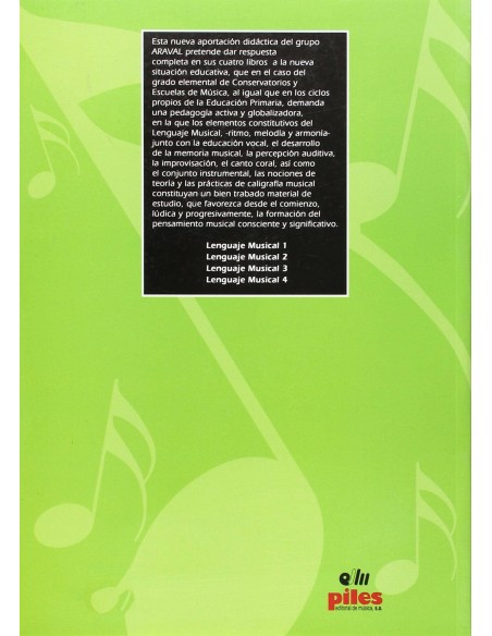 Lenguaje Musical. Alumno. 1 Araval