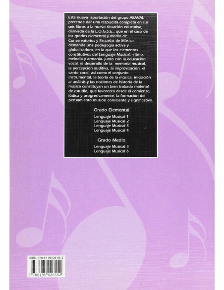 Lenguaje musical. Alumno 6. Araval