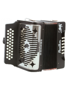 Hohner Panther  GCF Negro mate. Diatonico