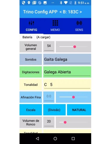 Punteiro electronico Trino. Puntero gaita.