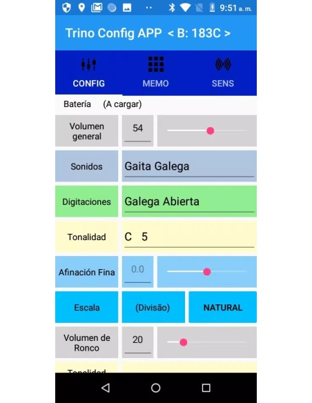 Punteiro electronico Trino. Puntero gaita.