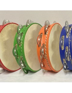 Pandereta galega 9 ferreñas. Colores 2