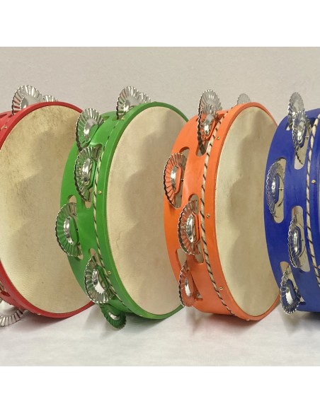 Pandereta galega 9 ferreñas. Colores