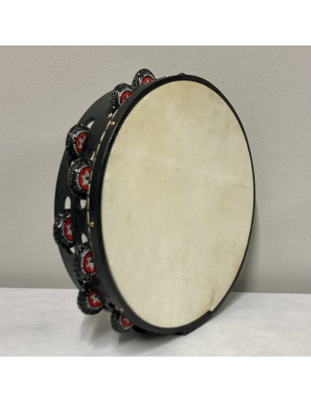 Pandereta galega chapas de cores.