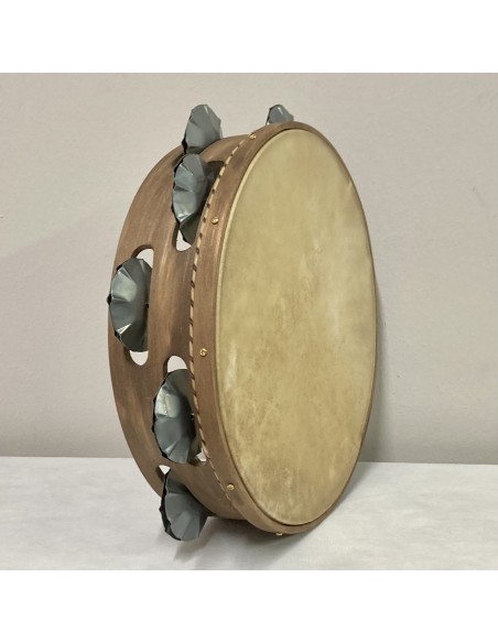 Pandereta 9 ferreñas "feitas a man" temper.