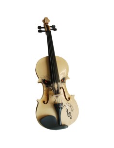 Violin decorado.