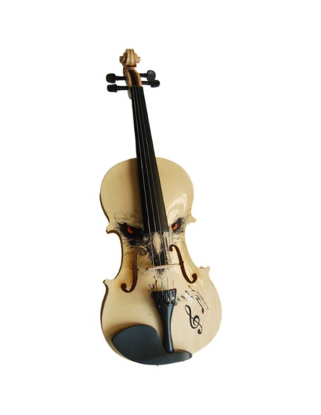 Violin decorado.
