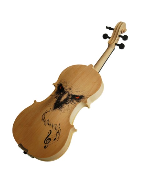 Violin decorado.