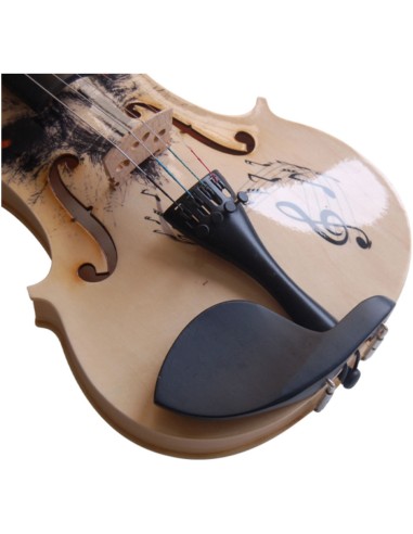 Violin decorado.