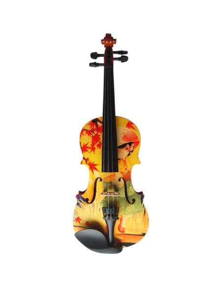 Violin decorado.