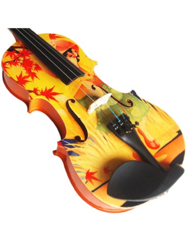 Violin decorado.