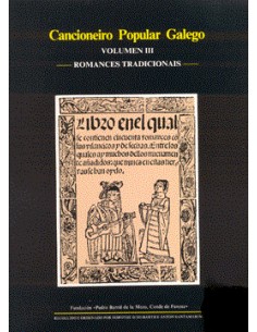 Cancioneiro popular galego III. Romances tradicionais....