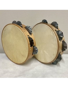 Pandereta 9 ferreñas "feitas a man" temper. Avanzada