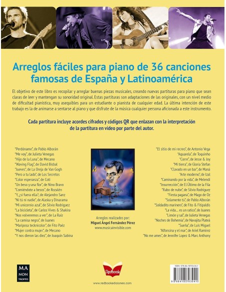 Éxitos latinos: Partituras para aficionados.