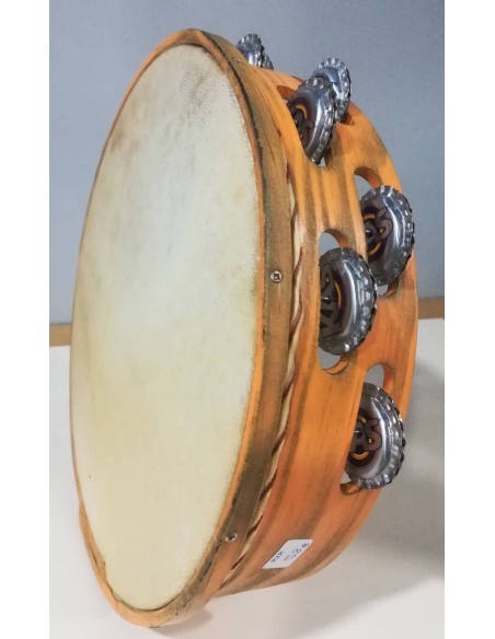 Pandereta galega chapas de cores.