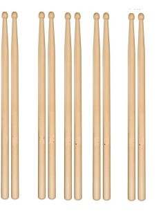 5 pares baquetas estudio.